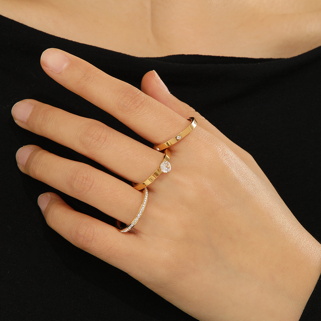 CurrentDealz™ Minimalist Gold Rings