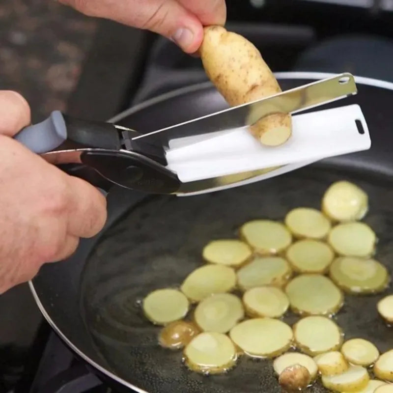 CurrentDealz™ 2 in 1 Salad Chopper Vegetable Cutter