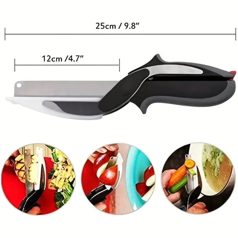 CurrentDealz™ 2 in 1 Salad Chopper Vegetable Cutter