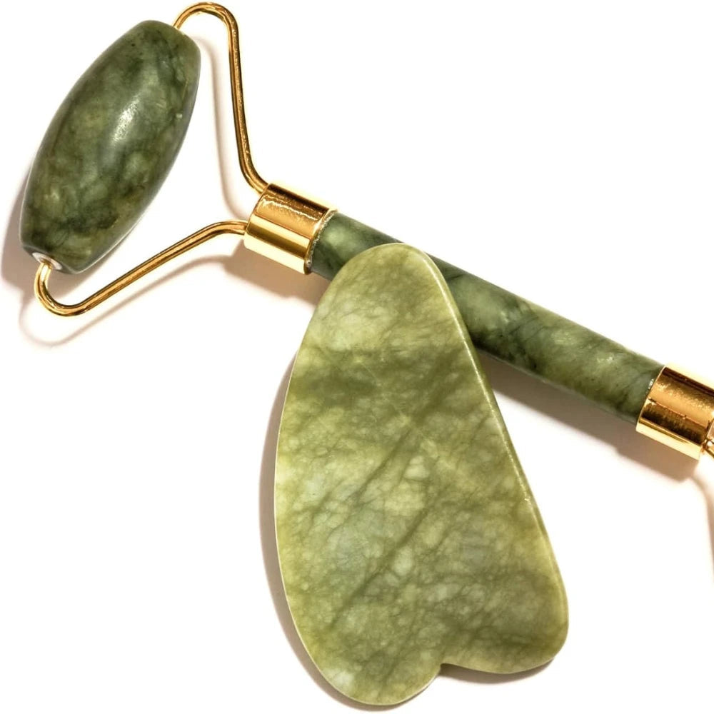 CurrentDealz™ Roller for Face Eyes Neck Body 100% Real Natural Stone Beauty Massage Anti Aging Treatment