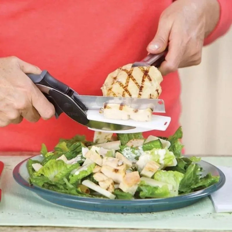 CurrentDealz™ 2 in 1 Salad Chopper Vegetable Cutter