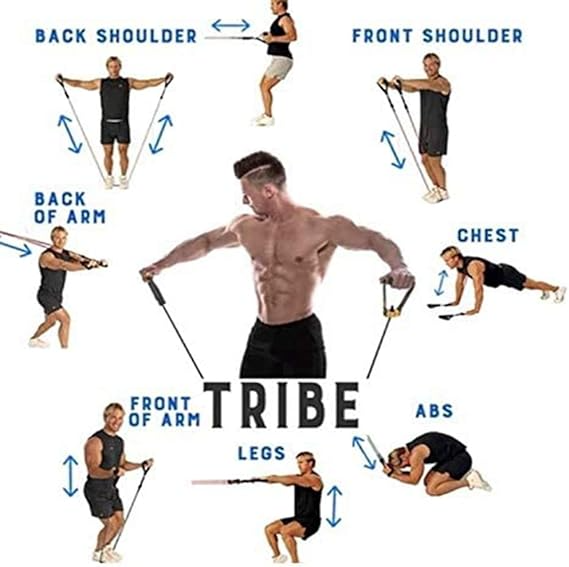 CurrentDealz™ Power Exercise Resistance Band Set 5 In 1