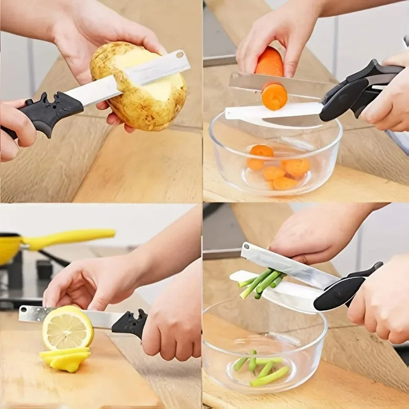 CurrentDealz™ 2 in 1 Salad Chopper Vegetable Cutter