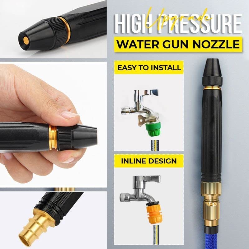 CurrentDealz™ Metal Body Black Nozzle - Cleans Effortlessly