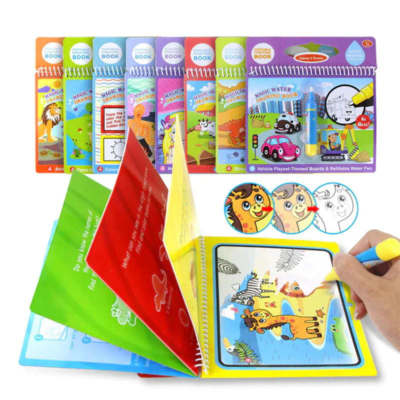 CurrentDealz™ Magic Water Drawing Coloring Book
