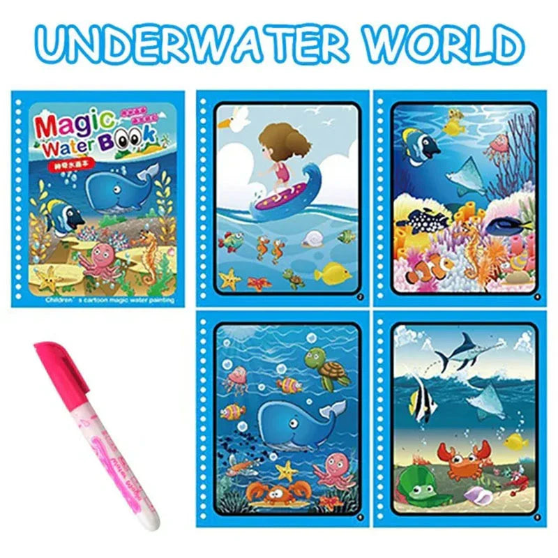 CurrentDealz™ Magic Water Drawing Coloring Book