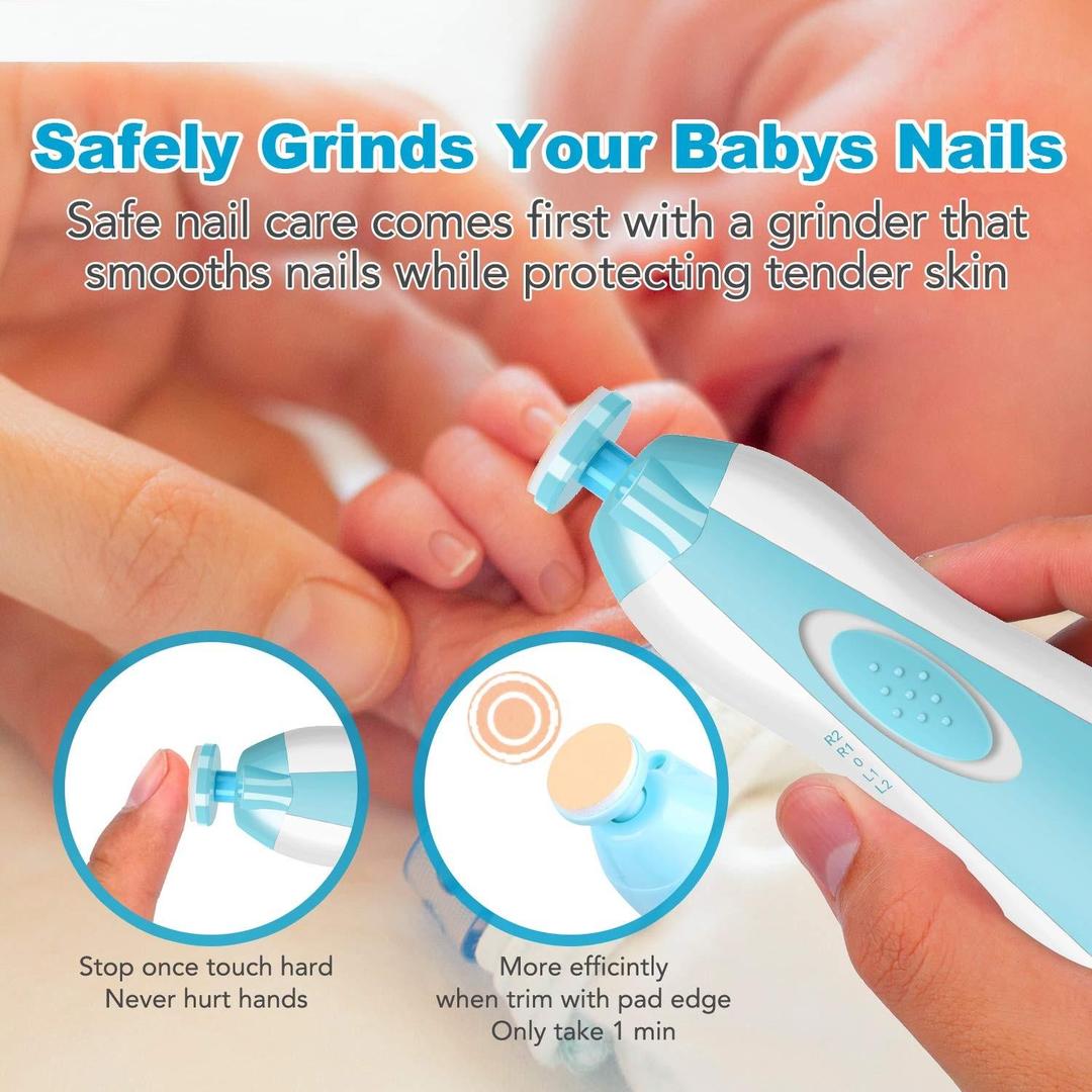 CurrentDealz™ Electric Baby Nail Trimmer Safe