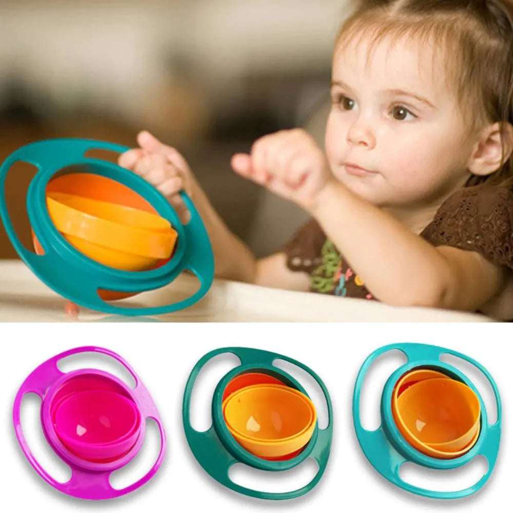 CurrentDealz™ Gyro Bowl for kids | 360 Degree bowl
