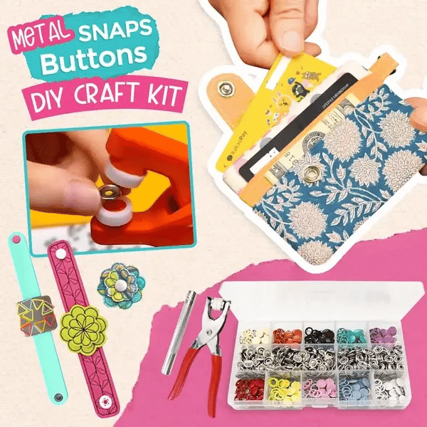 CurrentDealz™ Snap Button Tool Kit With 20 Tich Button