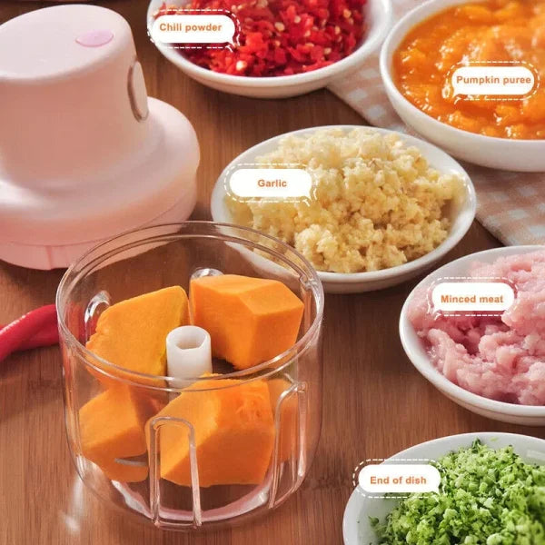 CurrentDealz™ Portable Mini Electric Garlic Food Chopper