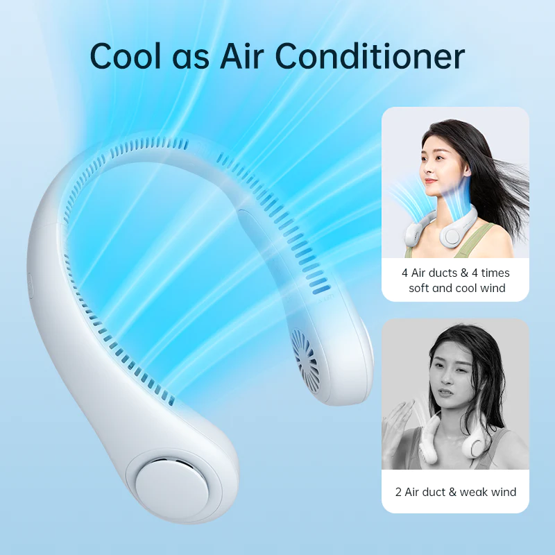 CurrentDealz™ Mini Neck Portable Air Cooler Fan