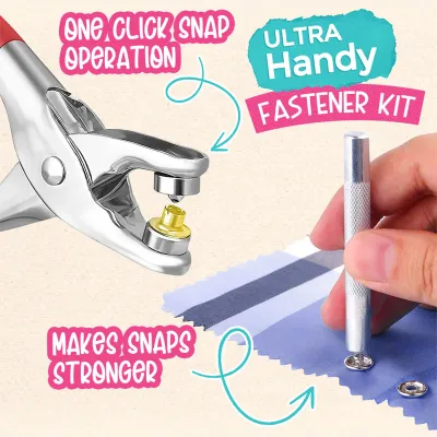 CurrentDealz™ Snap Button Tool Kit With 20 Tich Button
