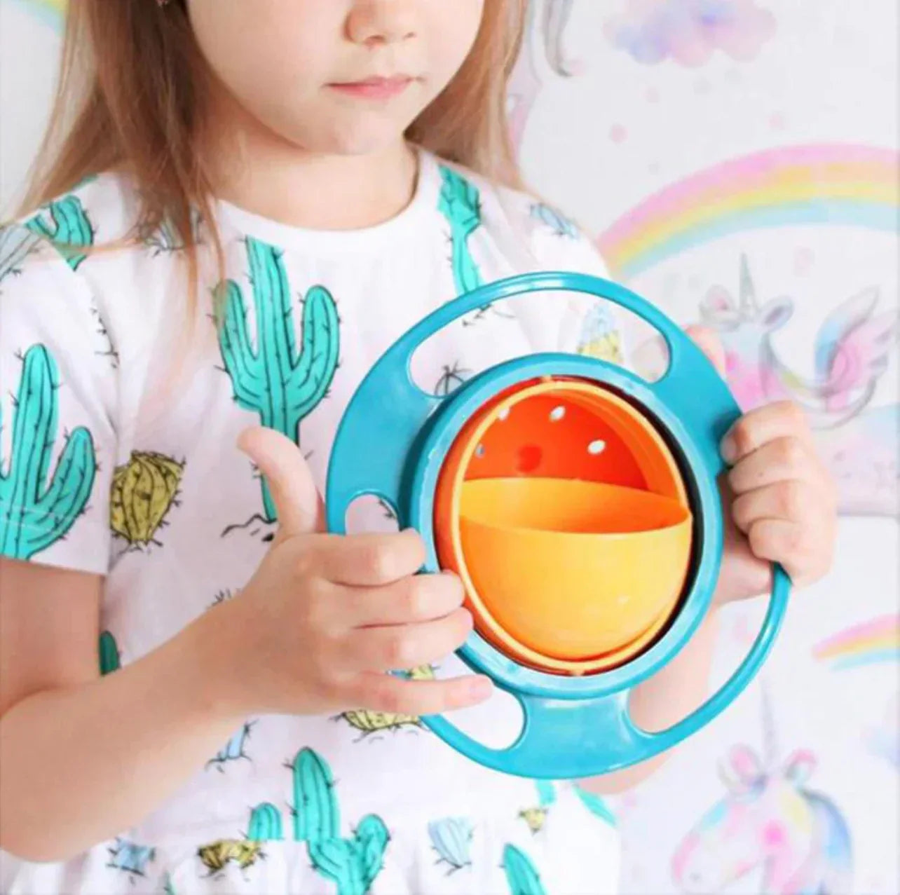 CurrentDealz™ Gyro Bowl for kids | 360 Degree bowl