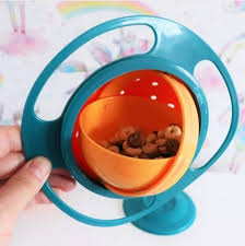 CurrentDealz™ Gyro Bowl for kids | 360 Degree bowl
