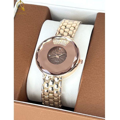 Stylish Women's Rose Watch with Chain Strap