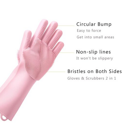 CurrentDealz™ Original Magic Silicon Dish-washing Gloves