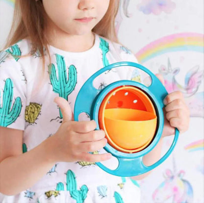 CurrentDealz™ Gyro Bowl for kids | 360 Degree bowl