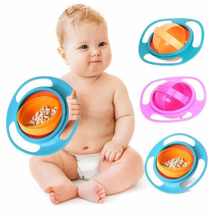 CurrentDealz™ Gyro Bowl for kids | 360 Degree bowl